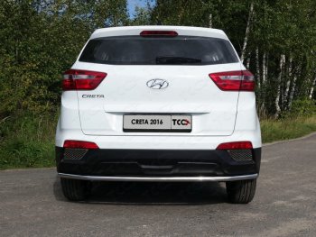 15 999 р. Защита задняя (нержавейка d42,4 мм), ТСС Тюнинг Hyundai Creta GS дорестайлинг (2015-2019)  с доставкой в г. Тамбов. Увеличить фотографию 1