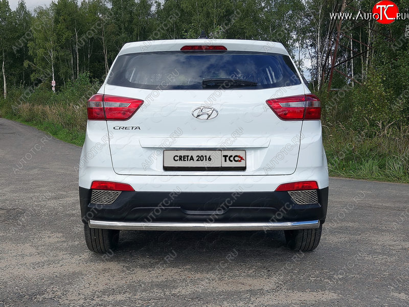 16 549 р. Защита задняя (нержавейка 60,3 мм) ТСС Тюнинг  Hyundai Creta  GS (2015-2019) дорестайлинг  с доставкой в г. Тамбов