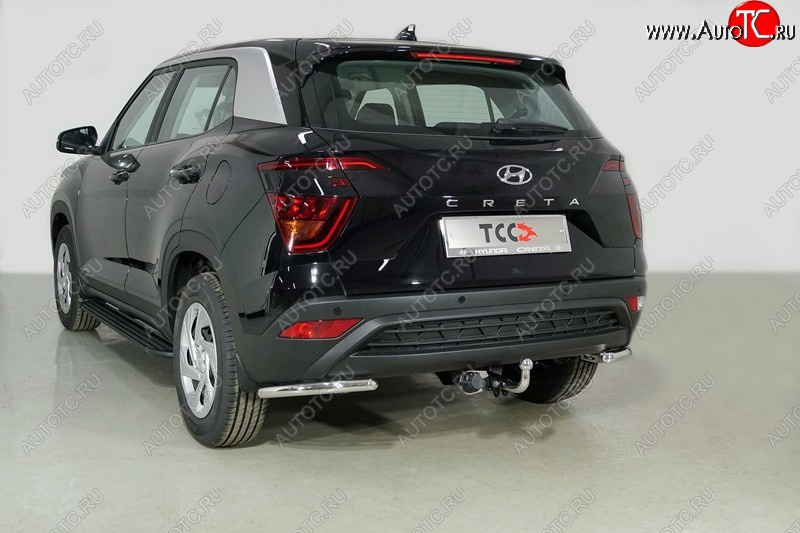 13 999 р. Защита заднего бампера (уголки, d42,4 мм) TCC  Hyundai Creta  SU (2020-2022)  с доставкой в г. Тамбов