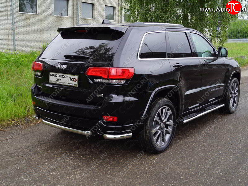 17 999 р. Защита заднего бампера (уголки, d60,3 мм) TCC  Jeep Grand Cherokee  WK2 (2017-2022) 2-ой рестайлинг  с доставкой в г. Тамбов