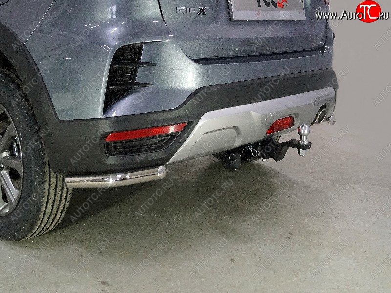 9 199 р. Защита заднего бампера (уголки, d42,4 мм) TCC  KIA Rio  X (2020-2025) рестайлинг  с доставкой в г. Тамбов