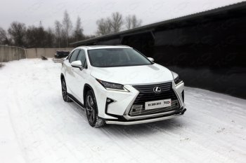 Защита переднего бампера нижняя d60,3 мм ТСС Тюнинг Lexus RX350 AL20 дорестайлинг (2015-2019)