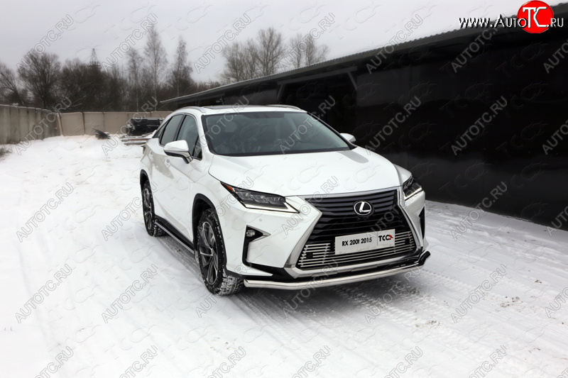 22 599 р. Защита переднего бампера нижняя d60,3 мм ТСС Тюнинг Lexus RX 200T AL20 дорестайлинг (2015-2017) (нержавейка)  с доставкой в г. Тамбов