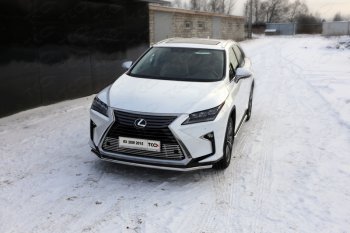 Защита переднего бампера нижняя d42,4 мм ТСС Тюнинг Lexus RX350 AL20 дорестайлинг (2015-2019)