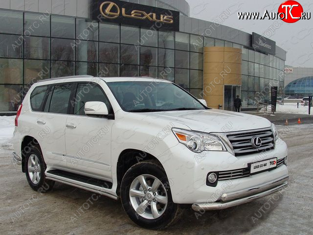 37 649 р. Защита переднего бампера нижняя d76,1*75 мм ТСС Тюнинг Lexus GX460 J150 дорестайлинг (2009-2013) (нержавейка)  с доставкой в г. Тамбов