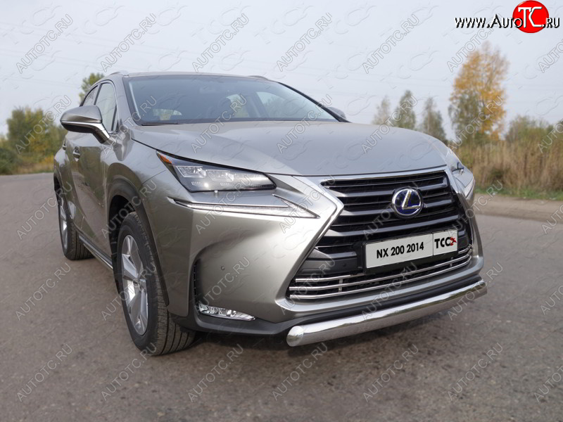 9 349 р. Декоративная вставка решетки радиатора (кроме F-Sport) ТСС Тюнинг Lexus NX200 Z10 дорестайлинг (2014-2017) (d 16 мм)  с доставкой в г. Тамбов