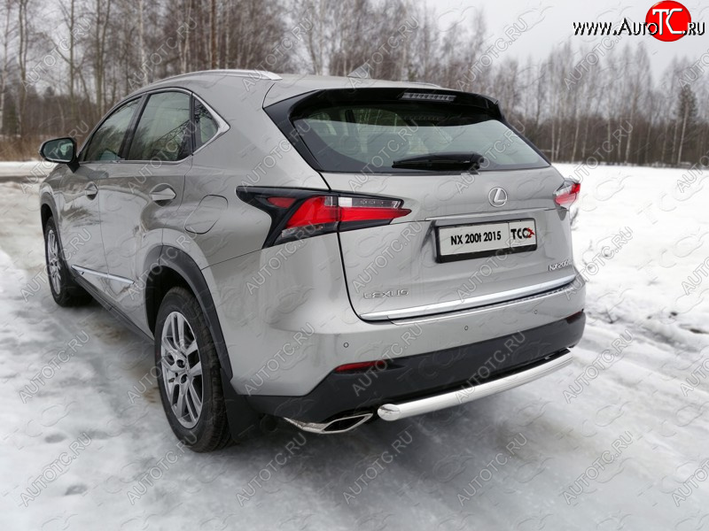 19 999 р. Защита задняя (нержавейка 60,3 мм) кроме F-Sport ТСС Тюнинг  Lexus NX200T  Z10 (2014-2017)  с доставкой в г. Тамбов