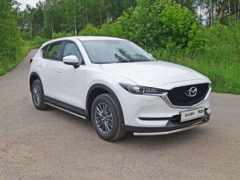 14 999 р. Защита переднего бампера нижняя d42,4 мм ТСС Тюнинг  Mazda CX-5  KF (2016-2024) (нержавейка)  с доставкой в г. Тамбов. Увеличить фотографию 1