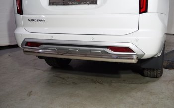 22 999 р. Защита заднего бампера (овальная, d75х42 мм) TCC  Mitsubishi Pajero Sport  QF (2019-2022) рестайлинг  с доставкой в г. Тамбов. Увеличить фотографию 2