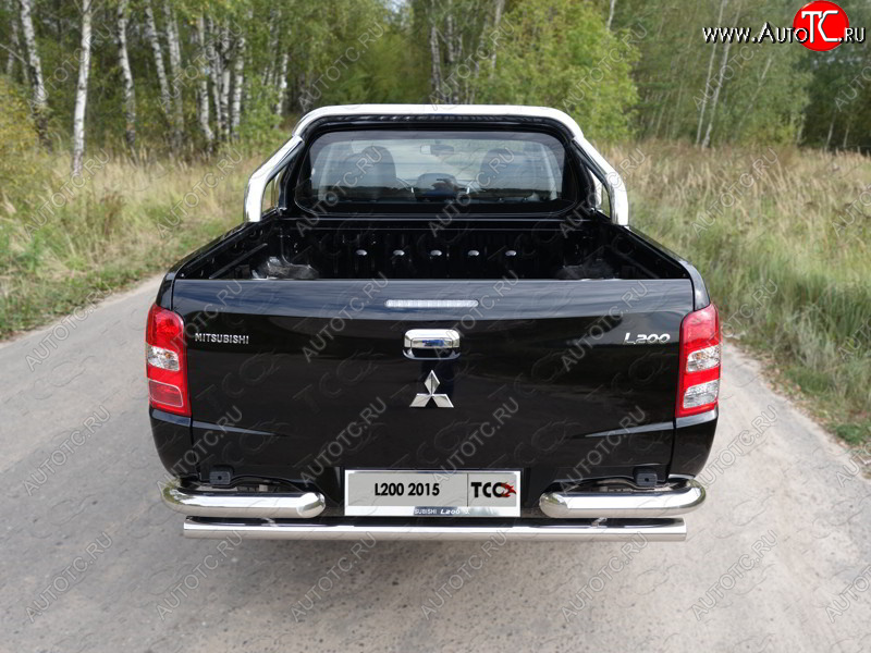 57 999 р. Защита кузова d76,1 мм (только для кузова) ТСС Тюнинг  Mitsubishi L200  5 KK,KL (2015-2019) дорестайлинг (нержавейка)  с доставкой в г. Тамбов