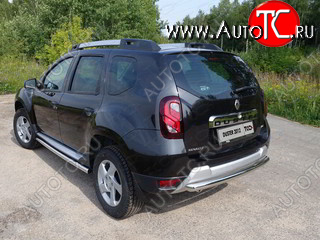 11 749 р. Защита задняя (нержавейка 60,3 мм) ТСС Тюнинг  Renault Duster  HS (2010-2015) дорестайлинг  с доставкой в г. Тамбов