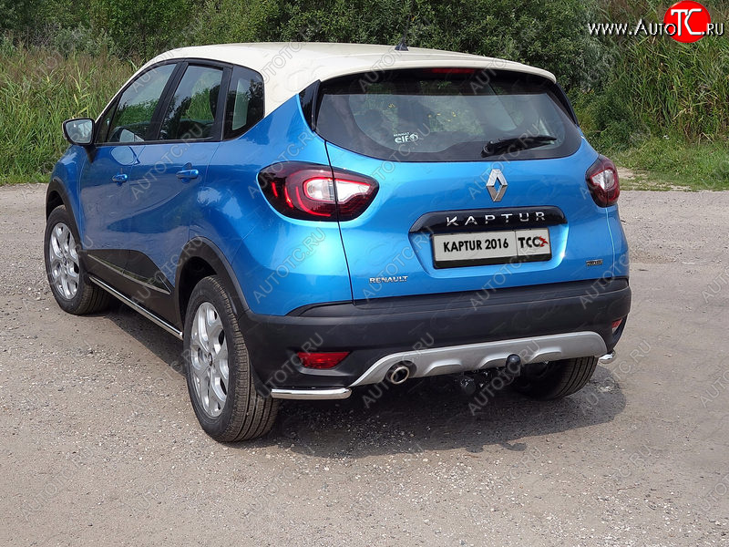 10 499 р. Защита заднего бампера (уголки, d42,4 мм) TCC Renault Kaptur дорестайлинг (2016-2020)  с доставкой в г. Тамбов