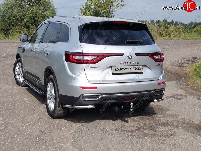 15 549 р. Защита заднего бампера (уголки, d42,4 мм) TCC Renault Koleos 2 (2016-2025)  с доставкой в г. Тамбов