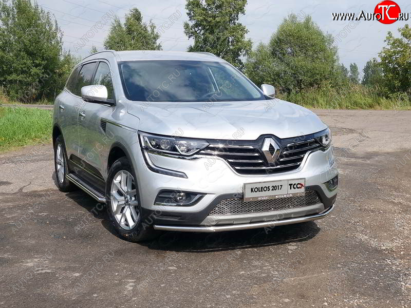 14 999 р. Защита переднего бампера нижняя 42,4 мм ТСС Тюнинг  Renault Koleos  2 (2016-2024)  с доставкой в г. Тамбов