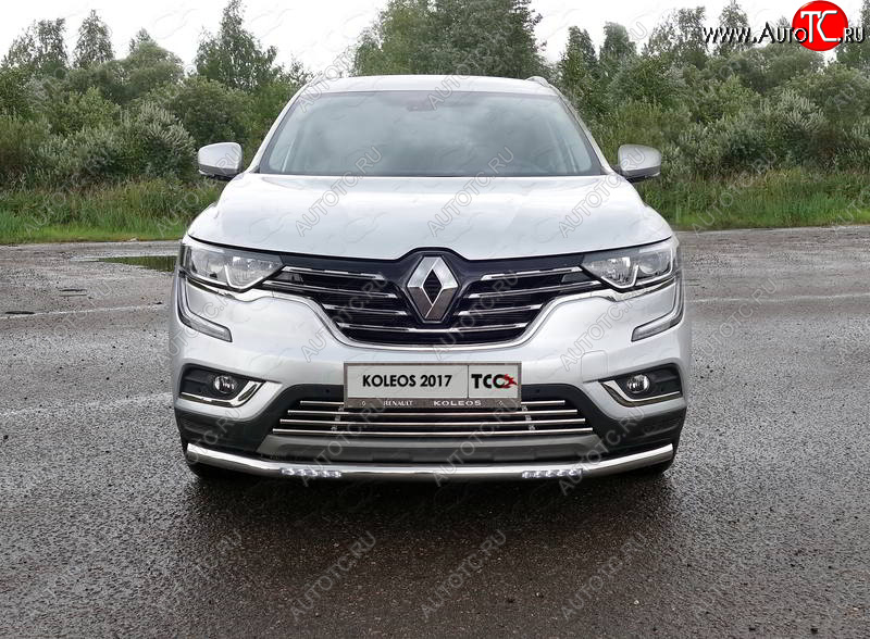 35 849 р. Защита переднего бампера нижняя с ДХО 60,3 мм ТСС Тюнинг  Renault Koleos  2 (2016-2025) (нержавейка)  с доставкой в г. Тамбов