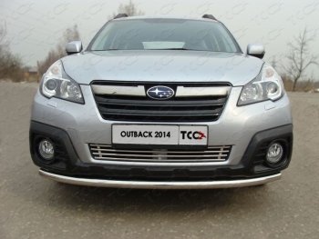 Декоративная вставка решетки радиатора ТСС Тюнинг Subaru (Субару) Outback (Аутбэк)  BR, (2012-2015) BR, B14)  рестайлинг универсал ()