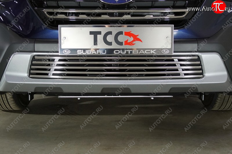 7 699 р. Декоративная вставка решетки радиатора ТСС Тюнинг  Subaru Outback  BT (2019-2025) универсал (d 12 мм)  с доставкой в г. Тамбов