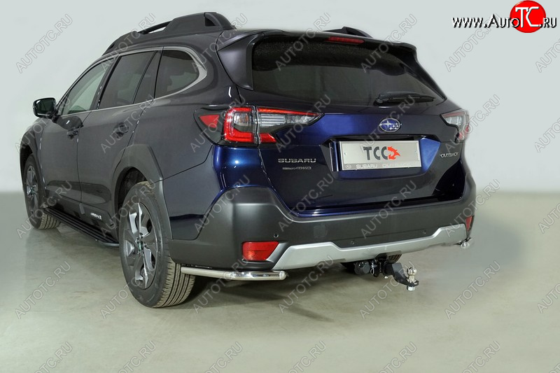 17 799 р. Защита заднего бампера (уголки, d42,4 мм) TCC  Subaru Outback  BT (2019-2024) универсал  с доставкой в г. Тамбов