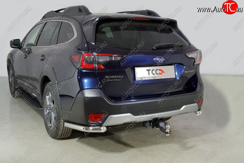 18 999 р. Защита заднего бампера (уголки, d60,3 мм) TCC  Subaru Outback  BT (2019-2024) универсал  с доставкой в г. Тамбов