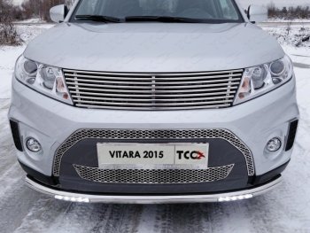 Декоративная вставка решетки радиатора ТСС Тюнинг Suzuki (Сузуки) Vitara (витара)  LY (2015-2019) LY дорестайлинг ()