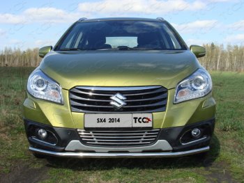 Декоративная вставка решетки радиатора ТСС Тюнинг Suzuki (Сузуки) SX4 (СХ4)  JYB, JYA (2013-2016) JYB, JYA хэтчбэк дорестайлинг ()