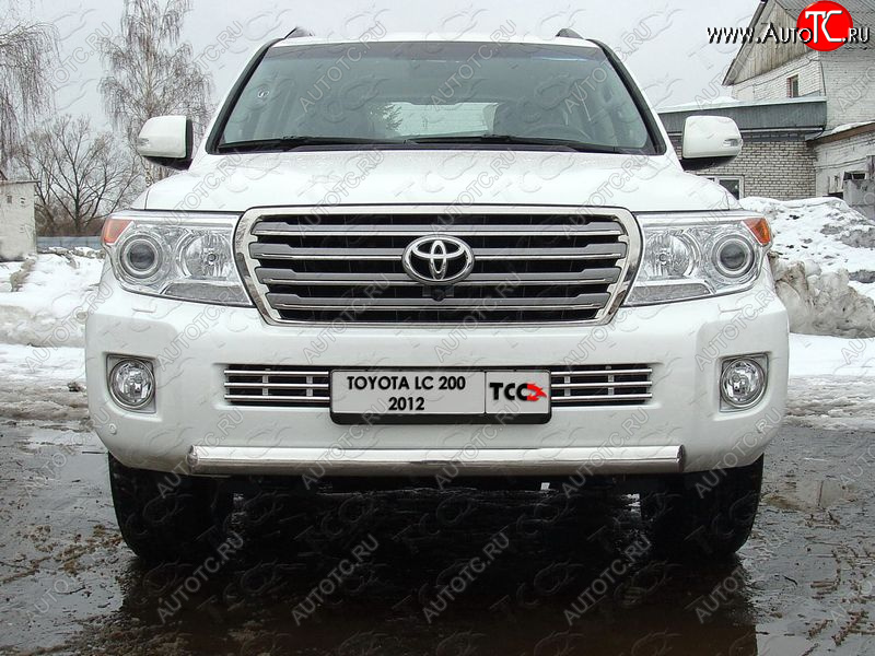 10 799 р. Декоративная вставка решетки радиатора ТСС Тюнинг  Toyota Land Cruiser  200 (2012-2015) 1-ый рестайлинг (d 16 мм)  с доставкой в г. Тамбов