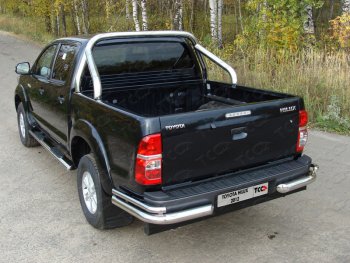 55 999 р. Защита кузова d76,1 мм (только для кузова) ТСС Тюнинг Toyota Hilux AN20,AN30  2-ой рестайлинг (2011-2016) (нержавейка)  с доставкой в г. Тамбов. Увеличить фотографию 1