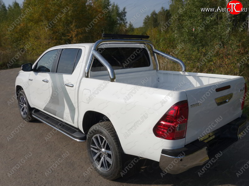 57 999 р. Защита кузова (нержавейка Ø76,1) ТСС Тюнинг  Toyota Hilux  AN120 (2016-2024) дорестайлинг, 1-ый рестайлинг, 2-ой рестайлинг (без крышки)  с доставкой в г. Тамбов