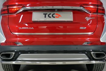 Накладка на заднюю дверь, ТСС Тюнинг Geely Tugella  FY11,HPBA4 (2019-2025) дорестайлинг, рестайлинг (Лист шлифованный)