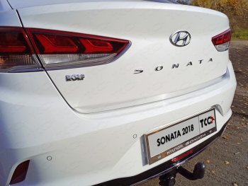 Накладка на заднюю дверь ТСС Тюнинг Hyundai Sonata LF рестайлинг (2017-2019) ()