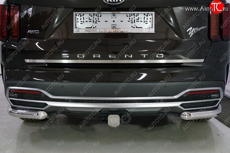 2 269 р. Накладка на заднюю дверь, ТСС Тюнинг  KIA Sorento  MQ4 (2020-2022) (лист шлифованный)  с доставкой в г. Тамбов