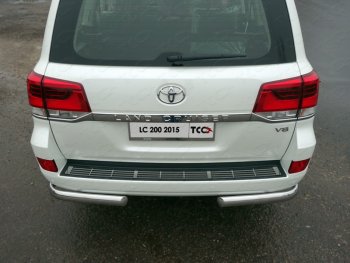 Накладка на задний бампер, ТСС Тюнинг Toyota Land Cruiser 200 2-ой рестайлинг (2015-2021)