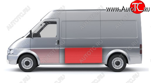 1 889 р. Левая средняя боковая панель (ремонтная) Wisentbull Fiat Ducato 244 (2002-2012)  с доставкой в г. Тамбов