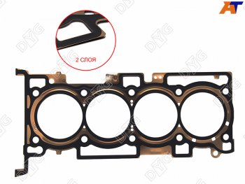 2 359 р. Прокладка ГБЦ DG4KJ 2,4 металл DYG  Hyundai Santa Fe ( DM,  TM) (2015-2022), Hyundai Sonata  LF (2014-2019), KIA Optima  4 JF (2015-2018), KIA Sorento  UM/Prime (2014-2020)  с доставкой в г. Тамбов. Увеличить фотографию 1