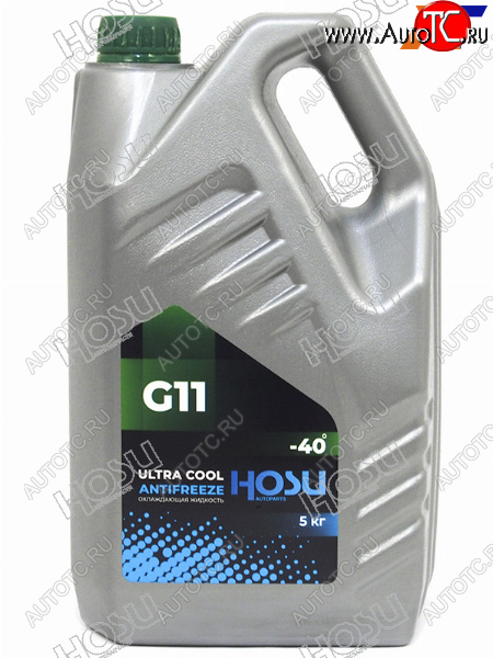 849 р. Антифриз (ULTRA COOL G11 5 кг. -40 C Зелёный) HOSU HSCL0004  с доставкой в г. Тамбов