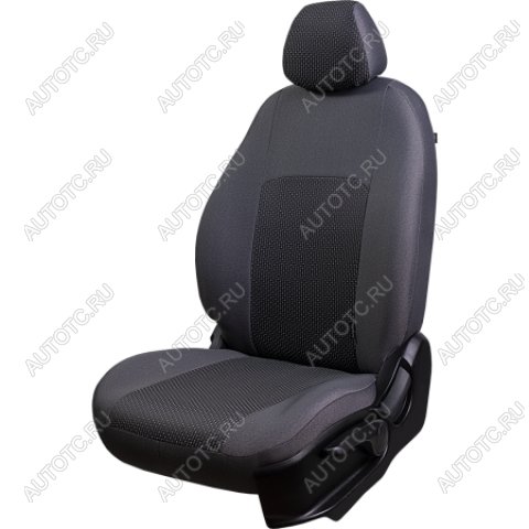 7 299 р. Комплект чехлов для сидений (РЗС 40/60 3Г Жаккард) Дублин Lord Autofashion Hyundai IX35 LM дорестайлинг (2009-2013) (серый, вставка Сеул серая)  с доставкой в г. Тамбов