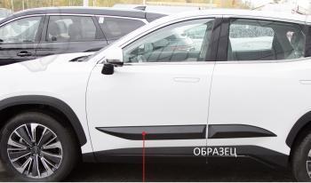 Молдинг двери задний левый (вариант 1) Русская Артель KIA Rio 4 FB рестайлинг седан (2020-2025)
