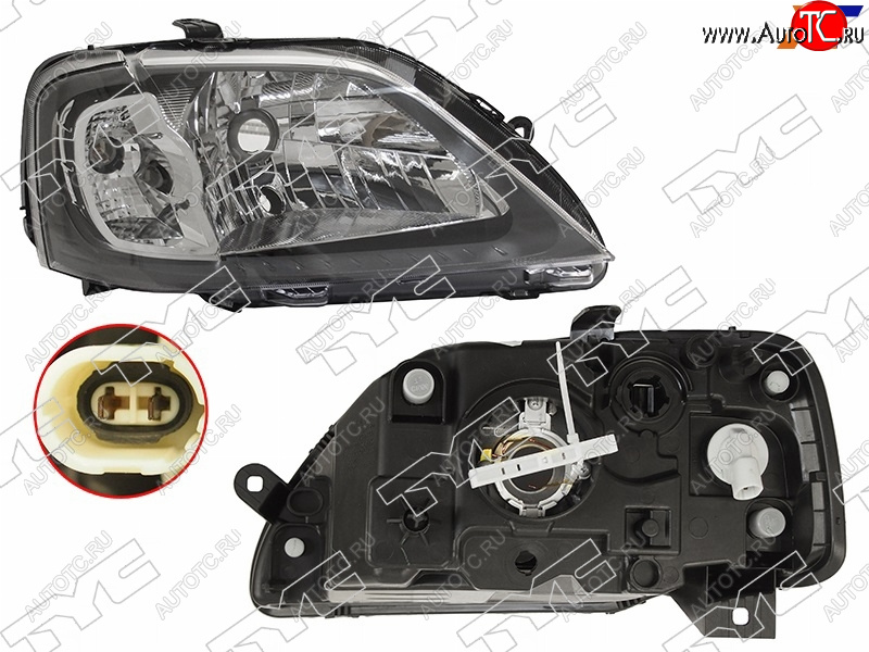 5 999 р. Фара правая (под корректор) TYC Renault Logan 1 дорестайлинг (2004-2010)  с доставкой в г. Тамбов