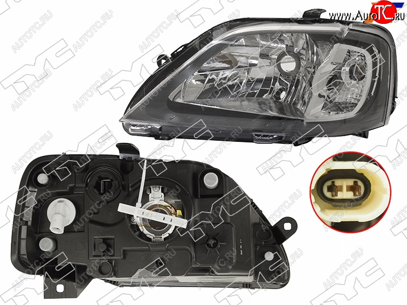 5 999 р. Фара левая (под корректор) TYC Renault Logan 1 дорестайлинг (2004-2010)  с доставкой в г. Тамбов