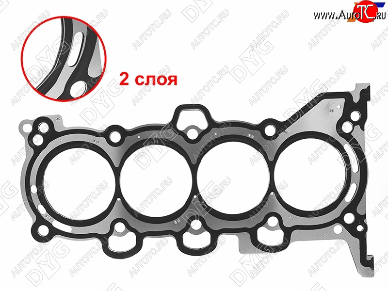 2 169 р. Прокладка ГБЦ G4EH 2.0 (металл) DYG  Hyundai Creta (GS,  SU), Elantra (AD,  CN7), Tucson (TL,  NX4), KIA Cerato (3 YD,  4 BD), Sportage (4 QL,  5 NQ5)  с доставкой в г. Тамбов