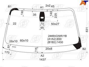 Стекло лобовое (Датчик дождя) BMW FUYAO BMW 1 серия E81 хэтчбэк 3 дв. рестайлинг (2007-2012)