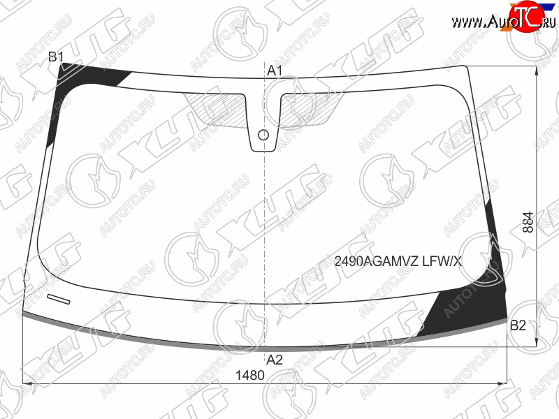 8 199 р. Стекло лобовое (Датчик дождя Молдинг 4D SED) XYG  BMW 3 серия  G20 (2018-2022) седан  с доставкой в г. Тамбов