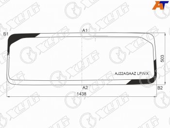 Стекло лобовое (Антенна) XYG Jeep (Джип) Wrangler (Вранглер)  JL (2018-2025) JL