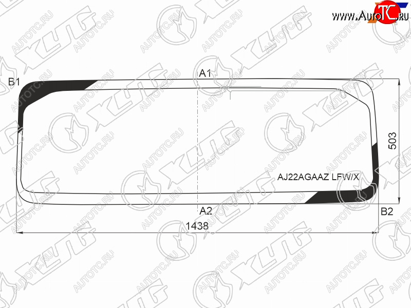 11 499 р. Стекло лобовое (Антенна) XYG  Jeep Wrangler  JL (2018-2025)  с доставкой в г. Тамбов