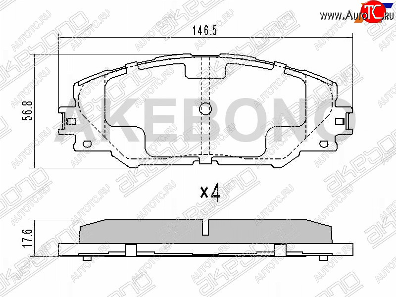 2 699 р. Колодки тормозные перед FL-FR SAT  Toyota RAV4 XA30 5 дв. 1-ый рестайлинг (2008-2010)  с доставкой в г. Тамбов