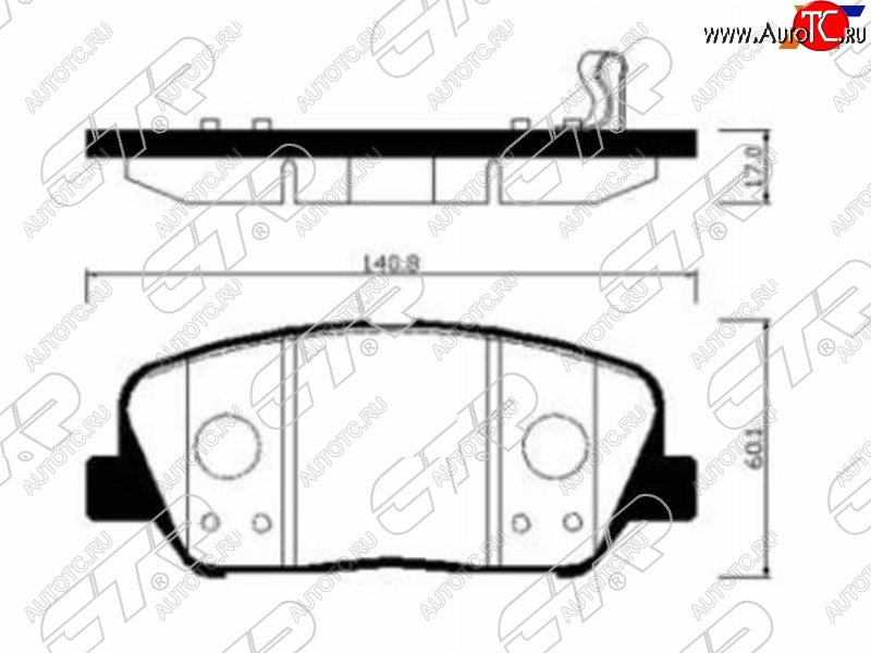 2 389 р. Колодки тормозные передние FR-FL SAT   Hyundai I30 (2 GD,  3 PD), I30 Fastback (PD), KIA Ceed (2 JD,  3 CD), Optima (3 TF,  4 JF,  JF)  с доставкой в г. Тамбов