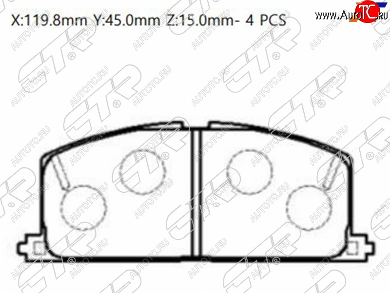 1 699 р. Колодки тормозные перед FL-FR SAT Toyota Corolla E140 седан дорестайлинг (2007-2010)  с доставкой в г. Тамбов