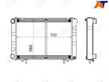 Радиатор SAT ГАЗ ГАЗель Next A62,А65 автобус (2016-2024)