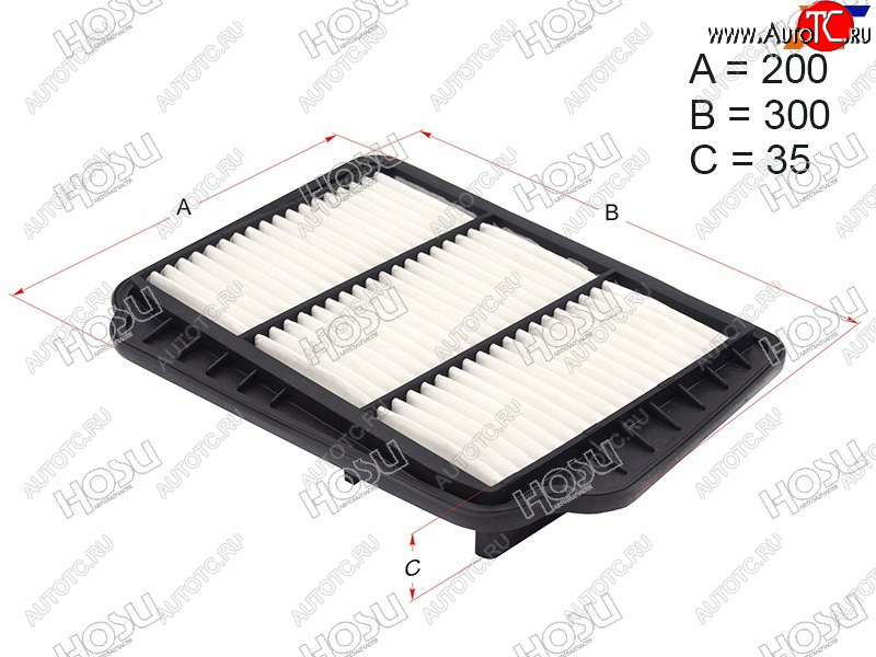 349 р. Фильтр воздушный HOSU  Chevrolet Lacetti ( седан,  универсал,  хэтчбек) (2002-2013), Daewoo Nubira  J200 (2003-2008)  с доставкой в г. Тамбов