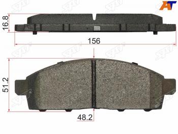 1 689 р. Колодки тормозные передние FL-FR SAT  Mitsubishi Challenger (2008-2015), Mitsubishi L200 ( 4,  5 KK,KL) (2006-2022), Mitsubishi Pajero Sport  PA (1996-2008), Nissan NP200 (2008-2024)  с доставкой в г. Тамбов. Увеличить фотографию 1